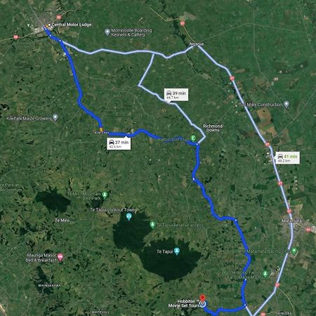 中央汽车旅馆 Morrinsville 外观 照片