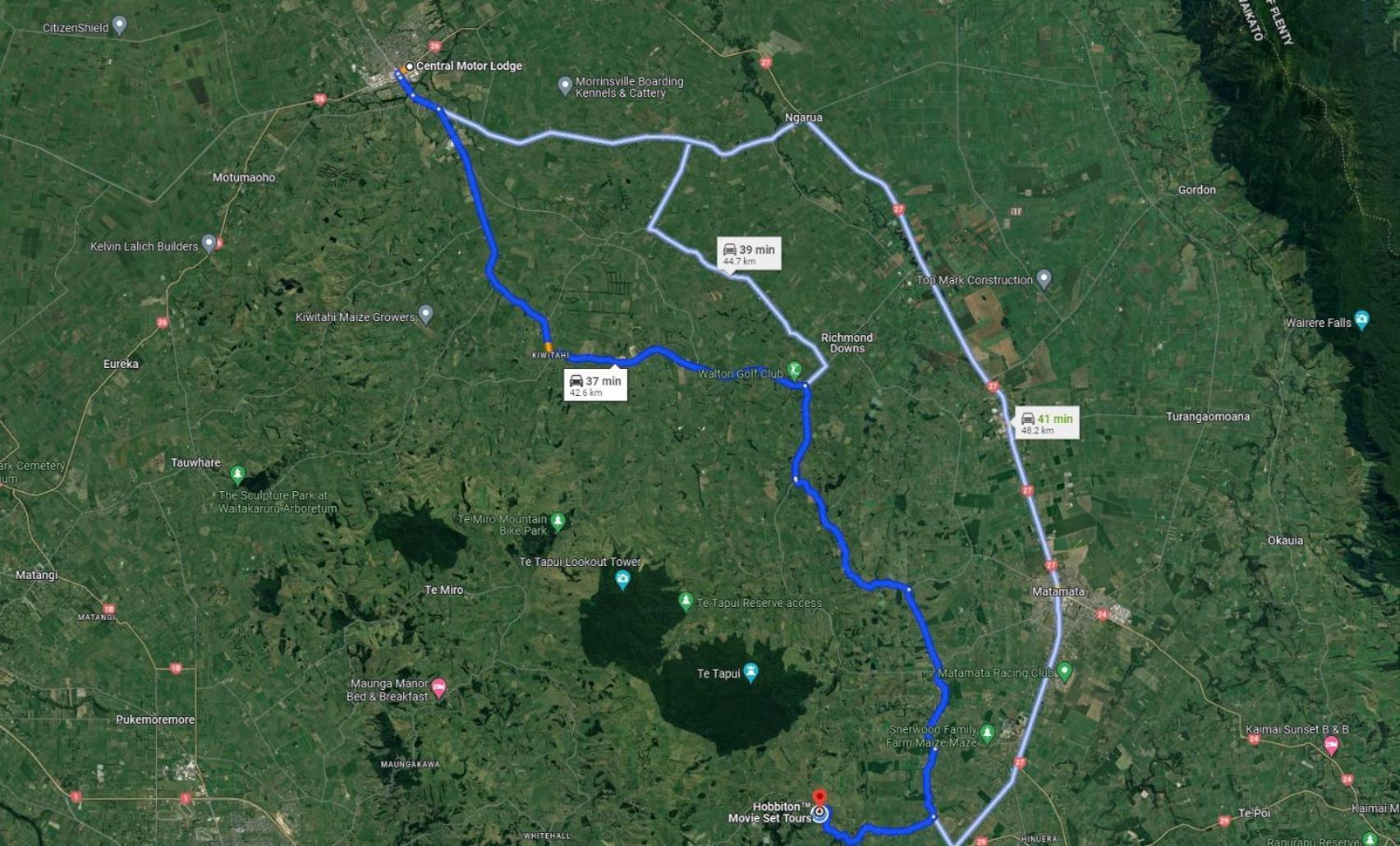 中央汽车旅馆 Morrinsville 外观 照片